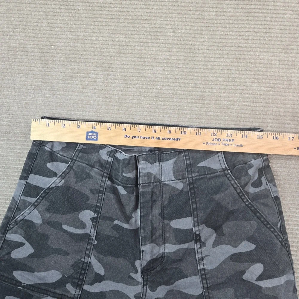Kut from the Kloth Women‎ 10 Grey Camo Reese Ankle Straight Leg Utility Pants